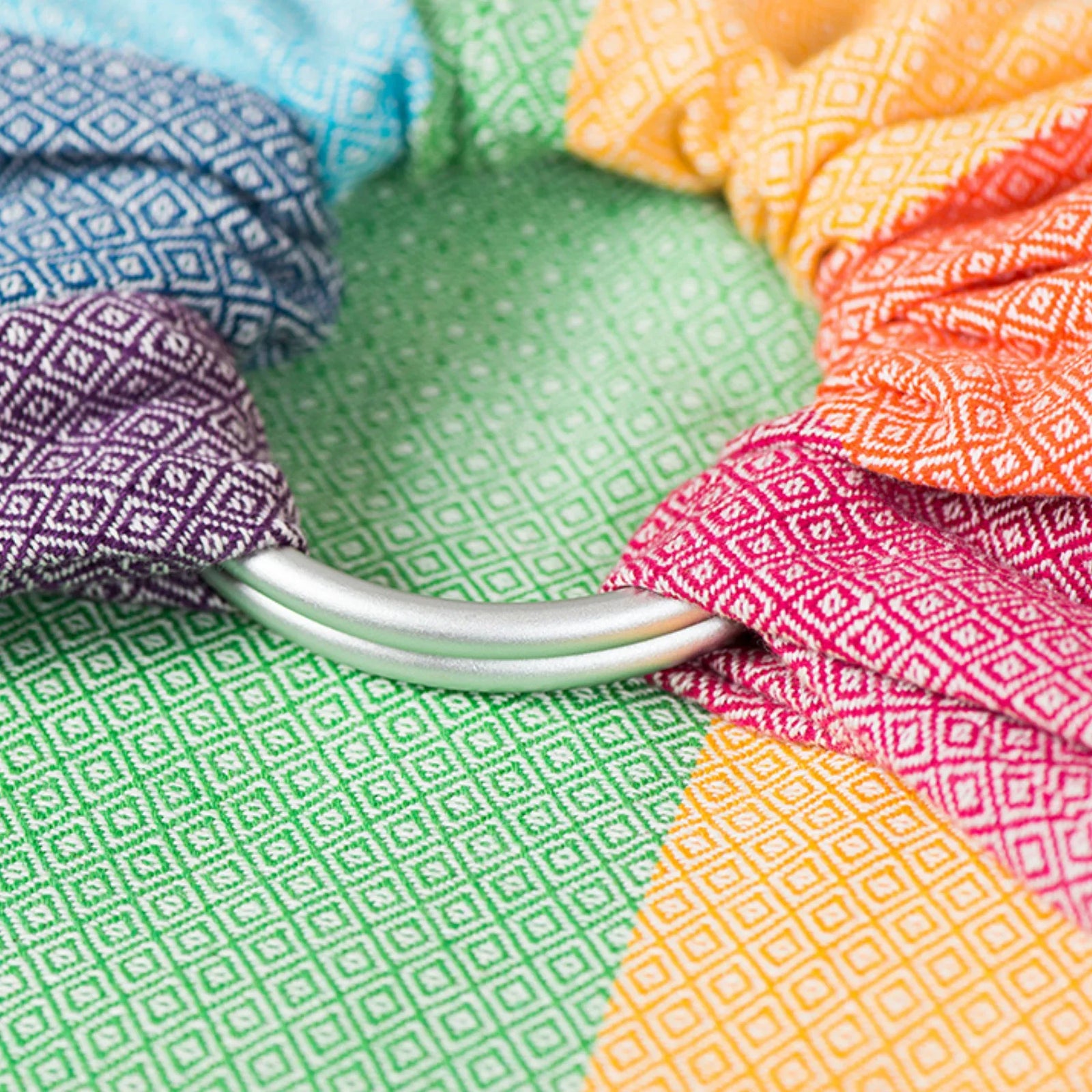 Ringsling Light Rainbow - recycled cotton - Girasol GbR
