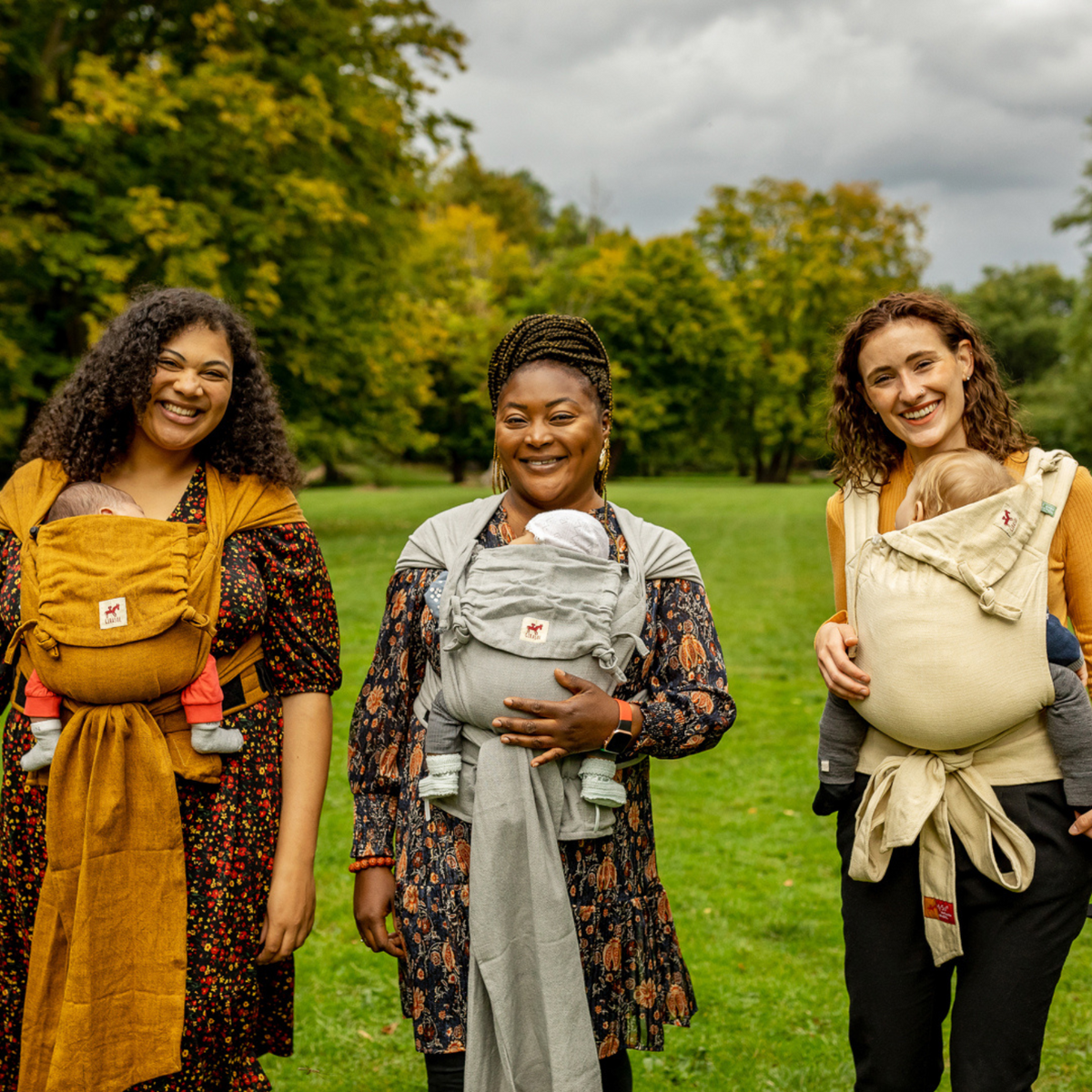 🌿 Ergonomische Babytrage von Girasol – Handmade & Fair